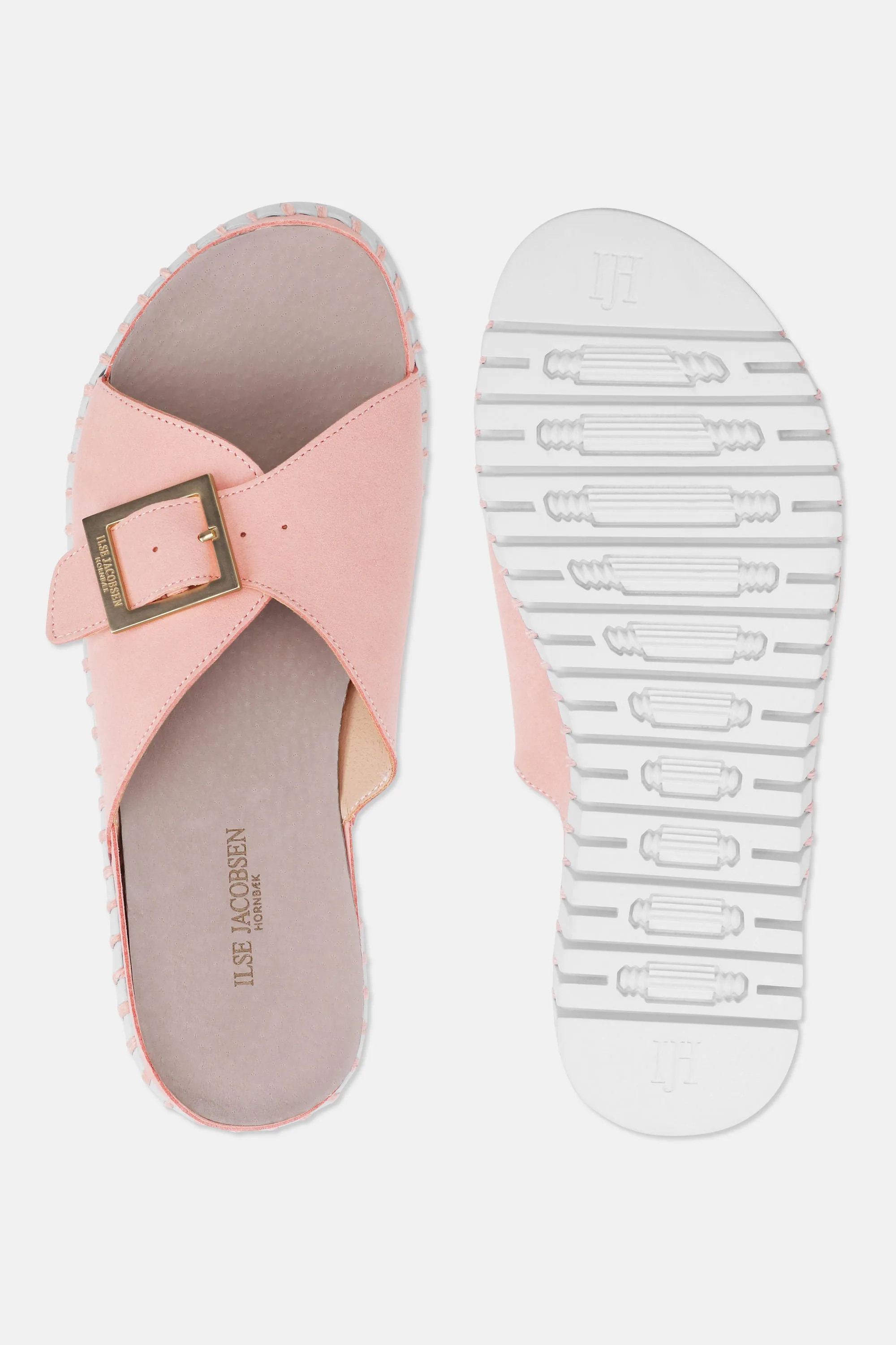 Sandals Buckle - Adobe Rose White