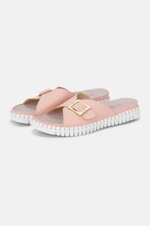 Sandals Buckle - Adobe Rose White