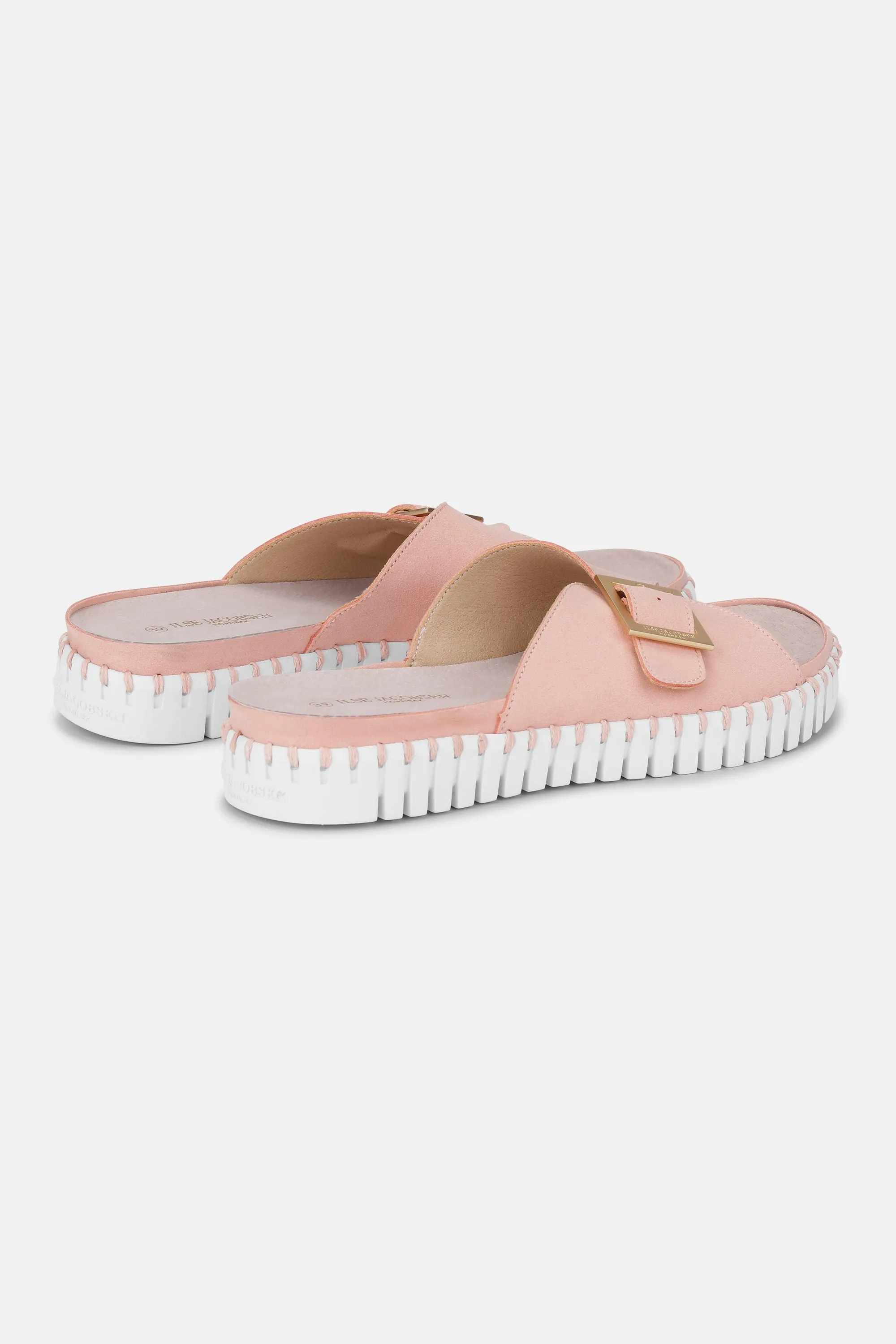 Sandals Buckle - Adobe Rose White