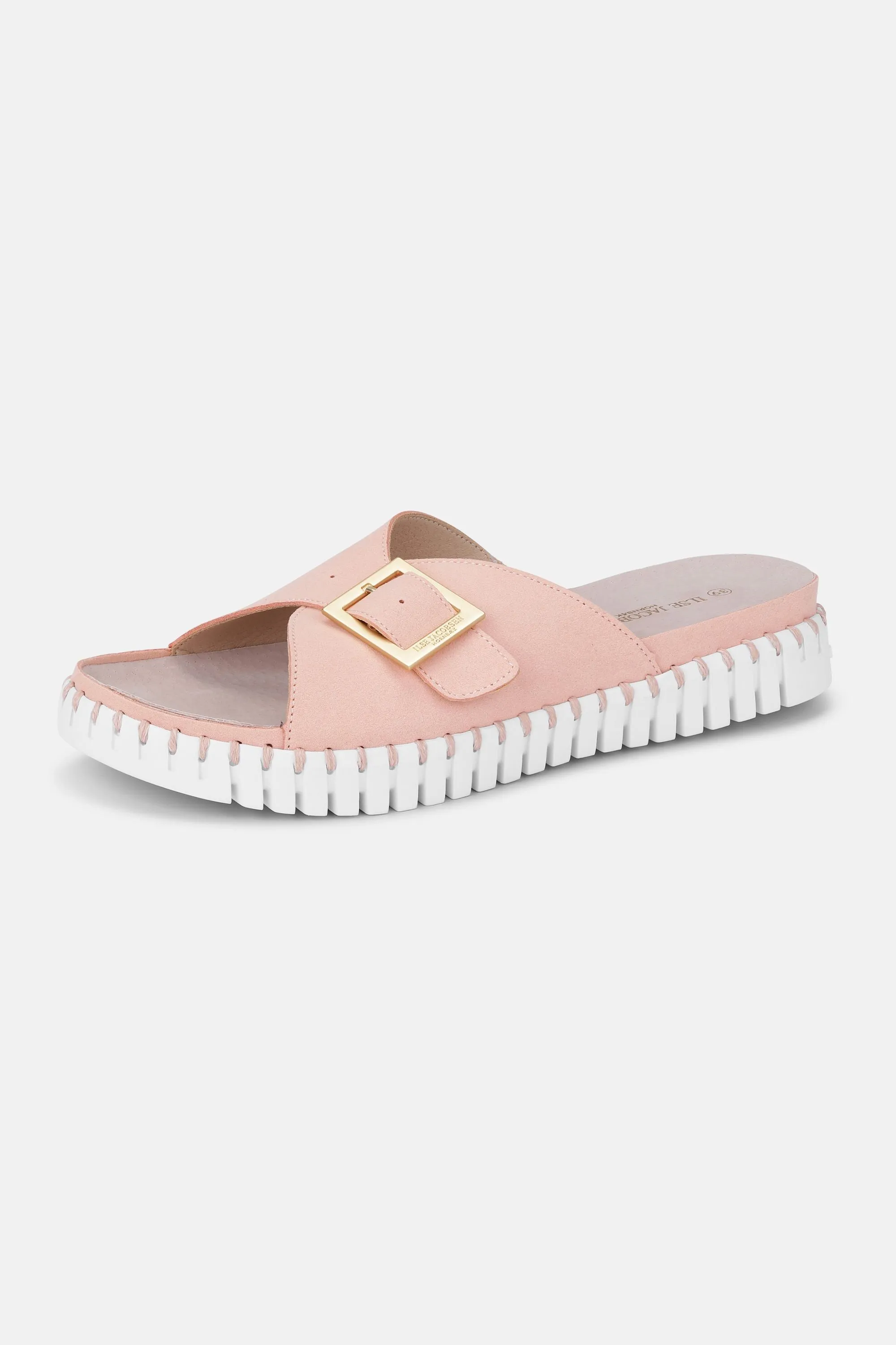 Sandals Buckle - Adobe Rose White