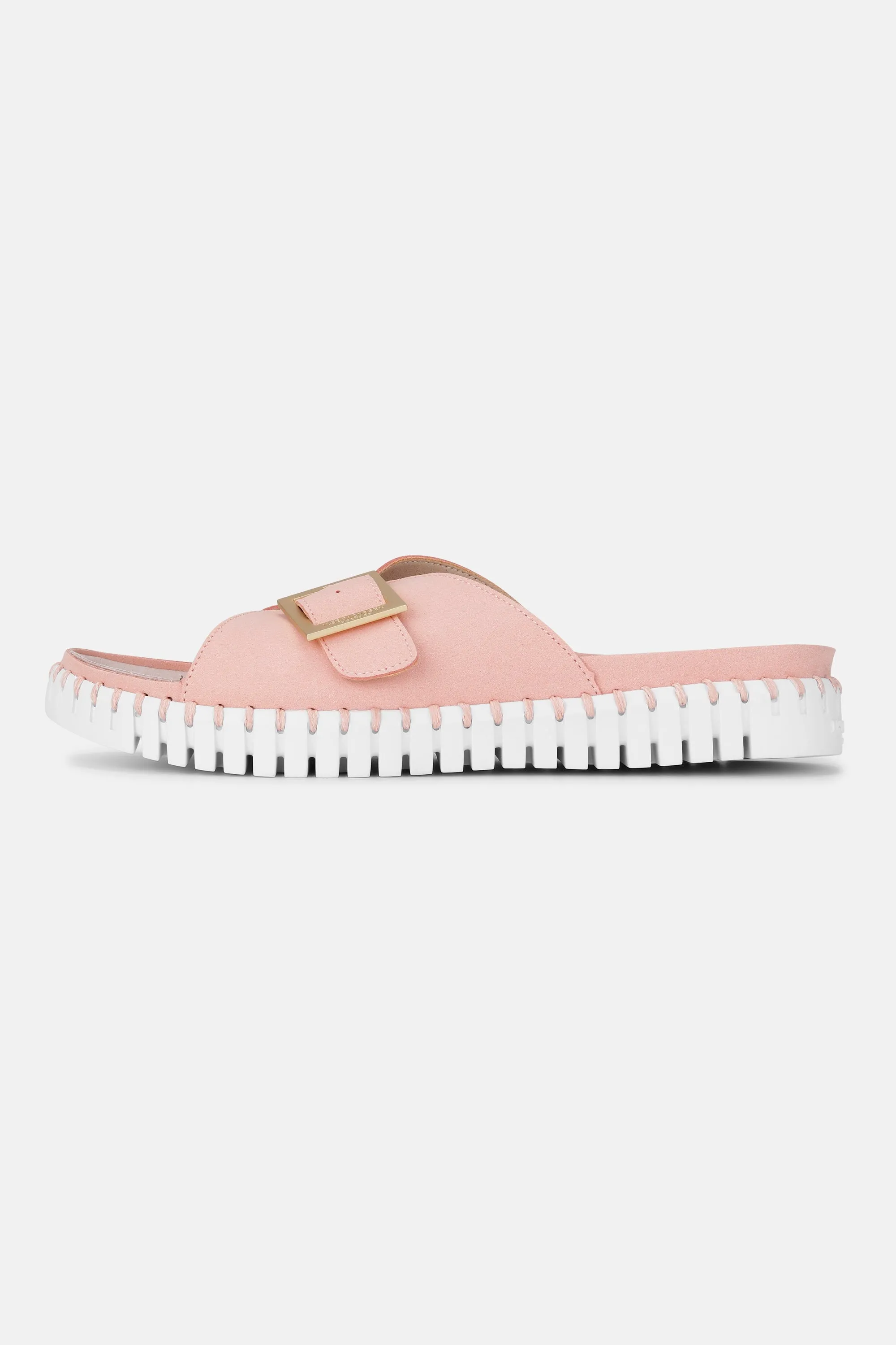 Sandals Buckle - Adobe Rose White