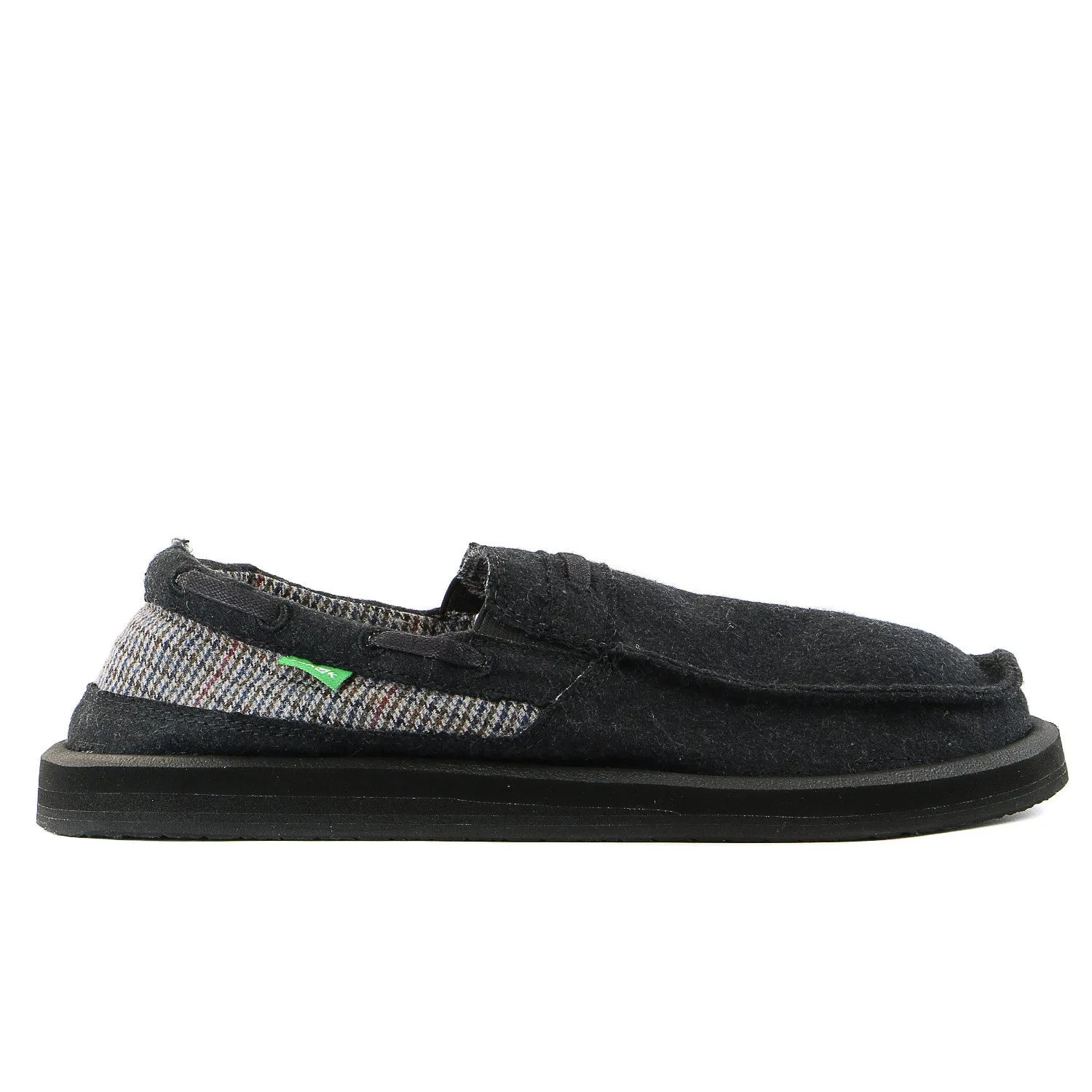 Sanuk Skipjack Hookie Slip on loafer - Black - Mens