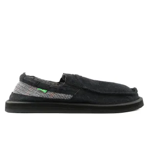 Sanuk Skipjack Hookie Slip on loafer - Black - Mens
