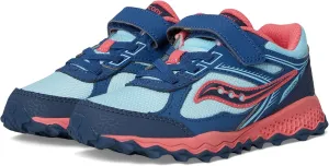 Saucony Cohesion TR14 A/C Trail Running Shoes (Little Big Kid) Sneaker, Aqua/Coral, 5 US Unisex