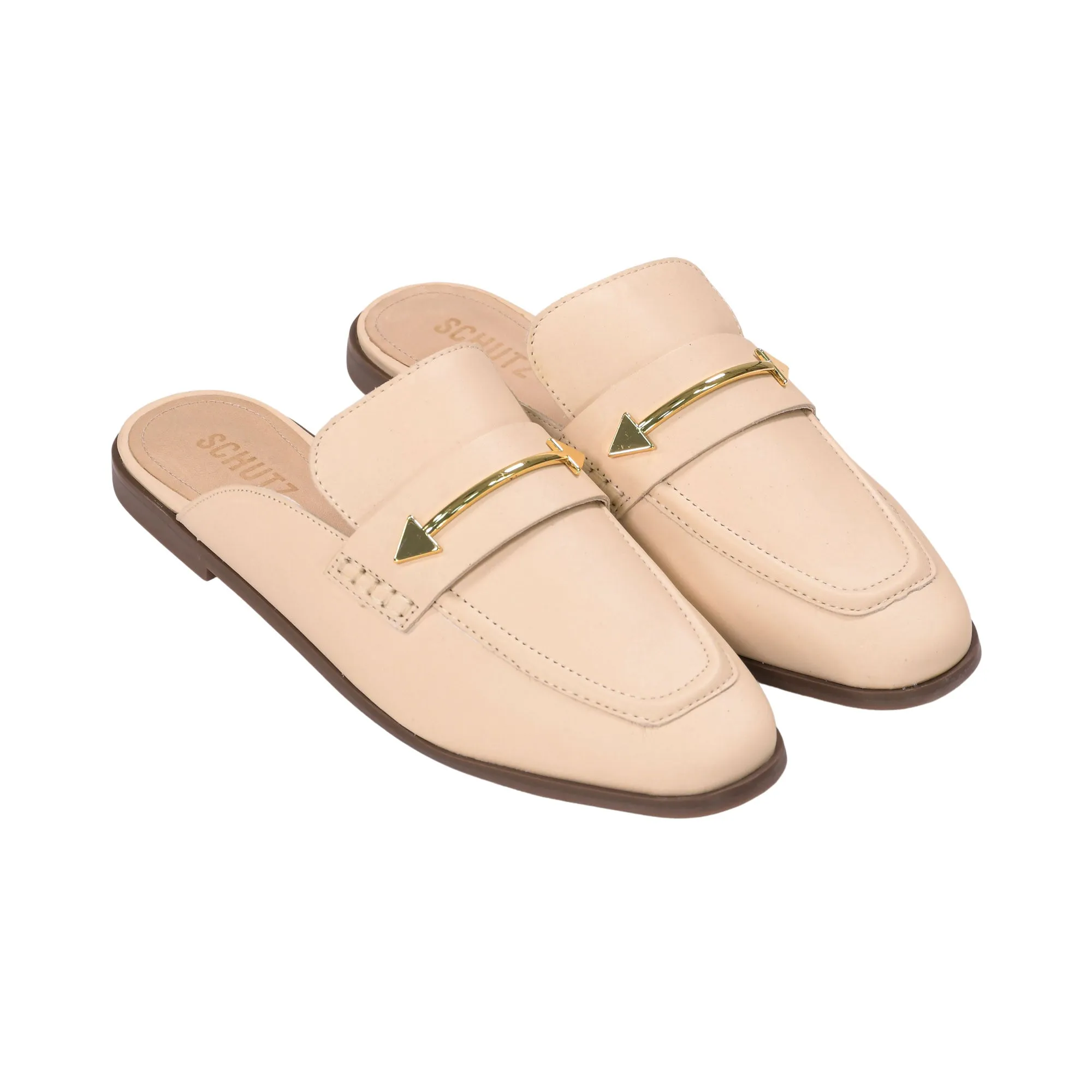 Schutz Women's Mule Egg Shell Slide