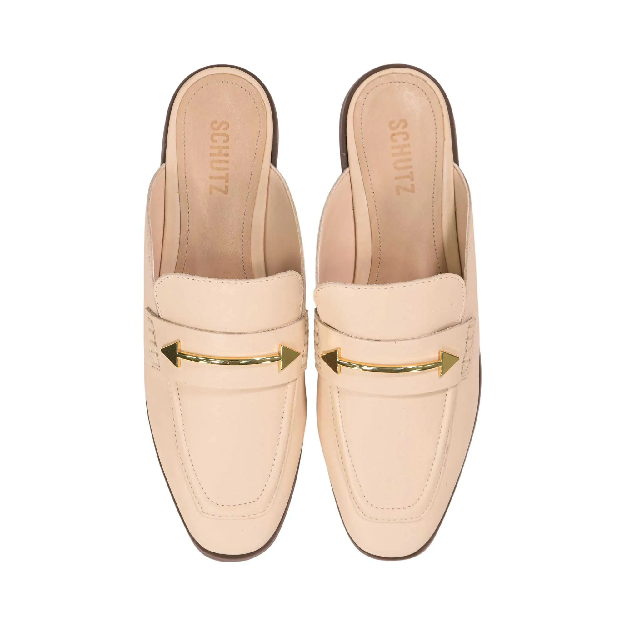 Schutz Women's Mule Egg Shell Slide