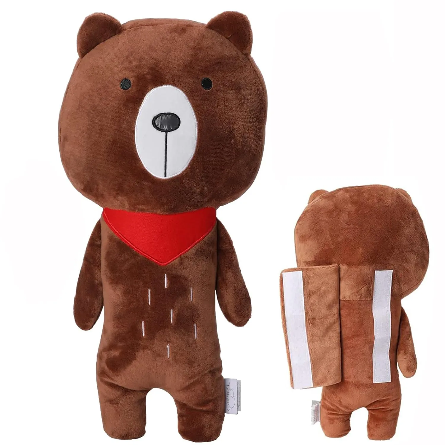 Seat Belt Cover Pillow for Kids, Car Seatbelt Cushion Shoulder Neck Support Protector Pad, Soft Stuffed Plush Travel Vehicle Safety Belts Strap Pillow for Boys and Girls Headrest (Bear)