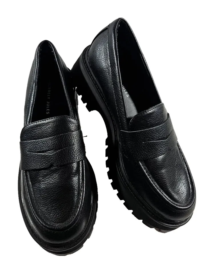 Shoes Referral discount M On Black Slip Jules Sincerely Women's 6 Loafer Heavy-duty 1/2 Pre-Owned