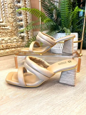 Silvia Cobos Gina Block Heel Beige