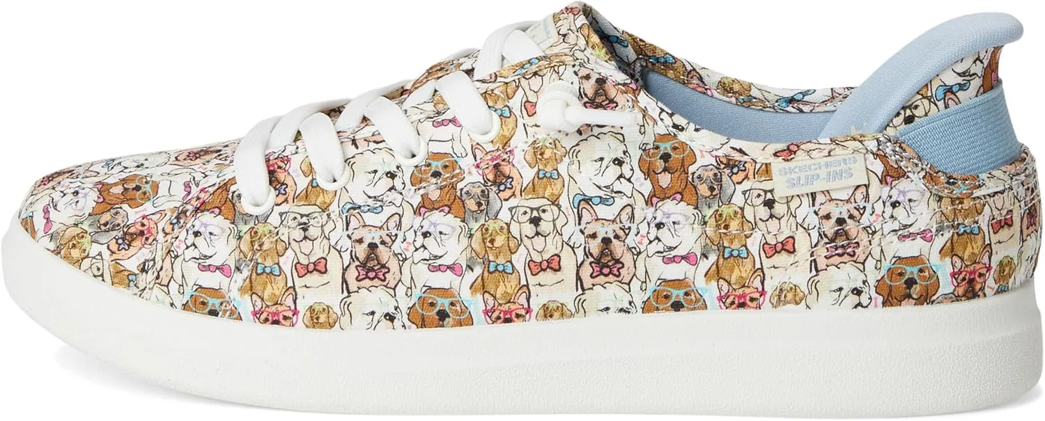 Skechers Women's Bobs D'vine-Preppy Pup Hands Free Slip-ins Sneaker