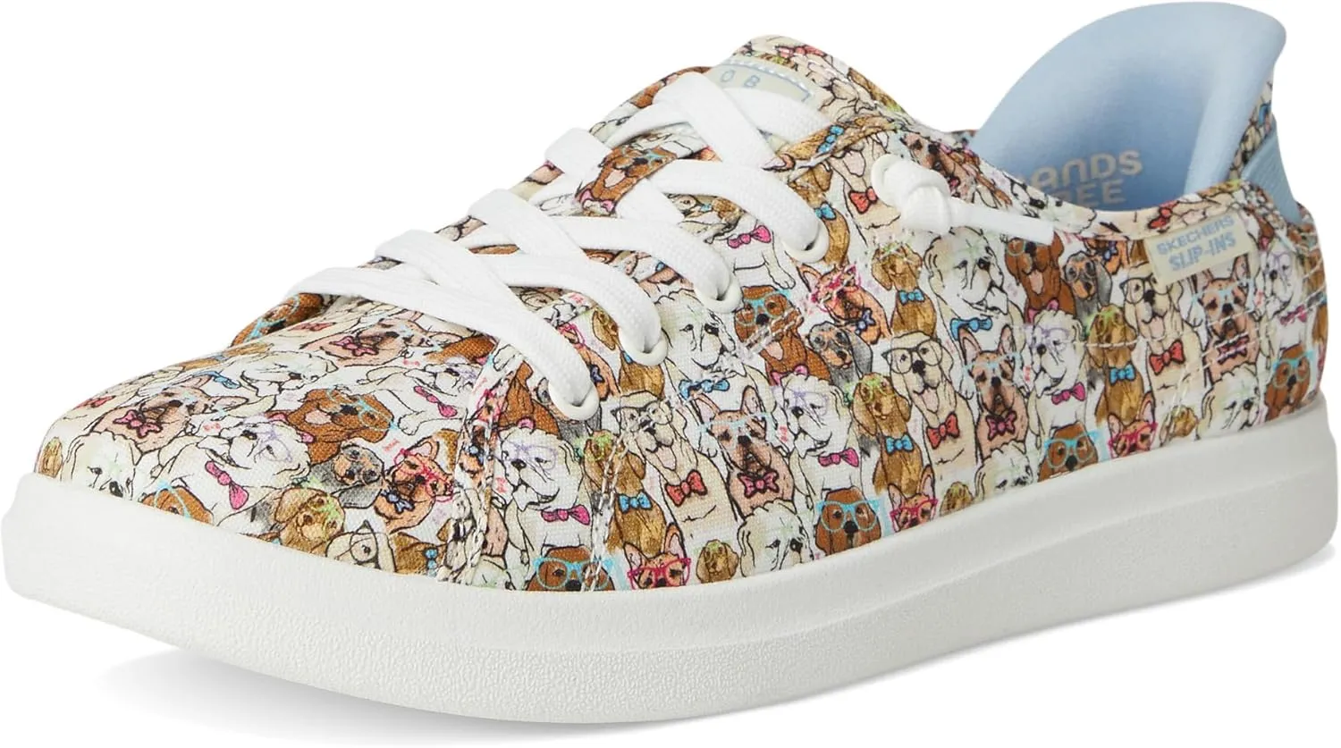 Skechers Women's Bobs D'vine-Preppy Pup Hands Free Slip-ins Sneaker