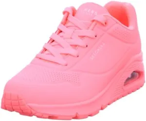 Skechers Women's Uno-Stand on Air Sneaker, Coral, 6.5