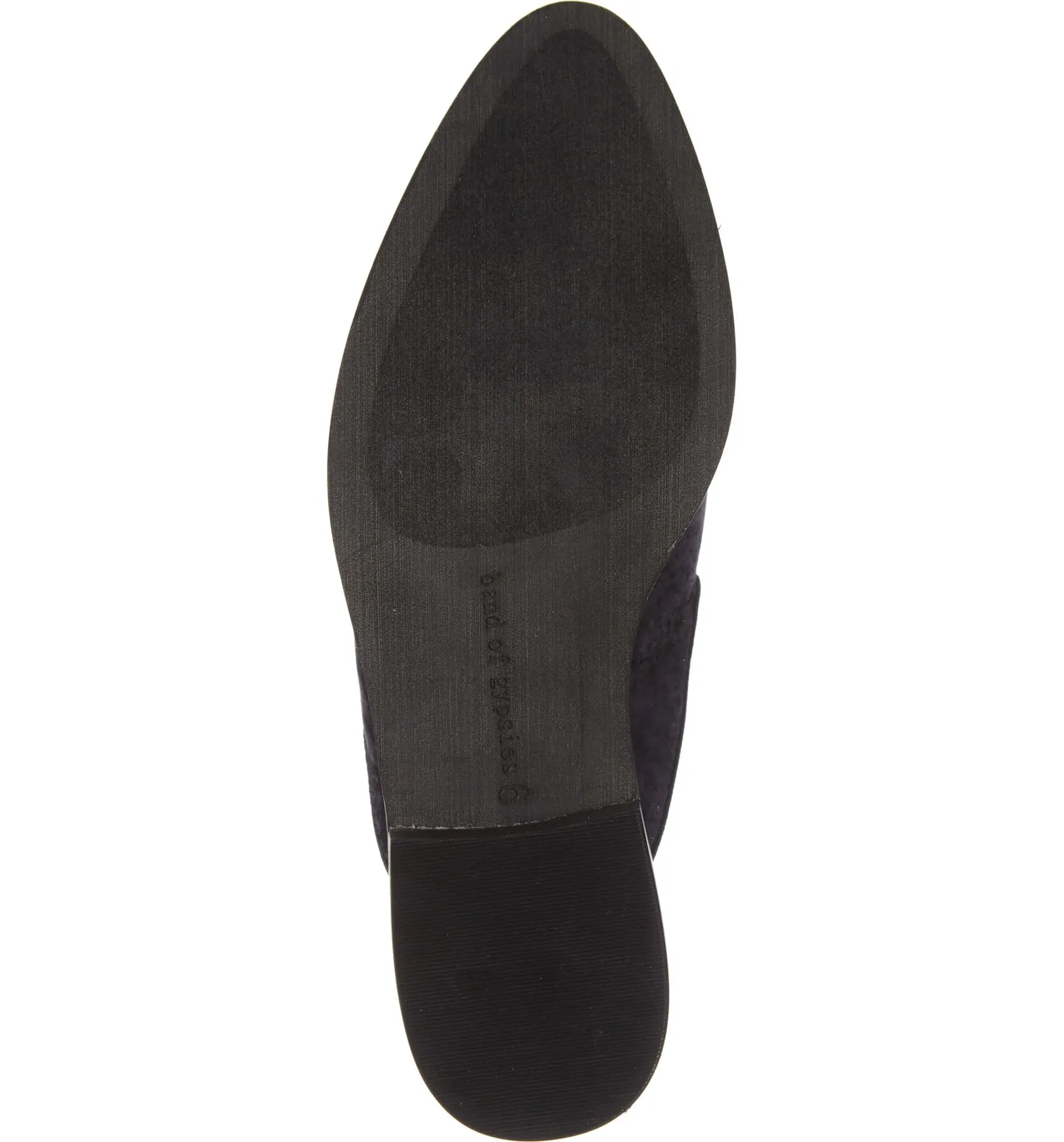 Skipper Midnight Blue Velvet Loafer Mule