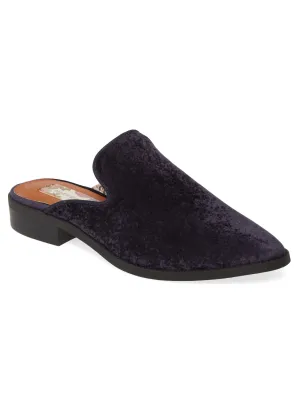 Skipper Midnight Blue Velvet Loafer Mule