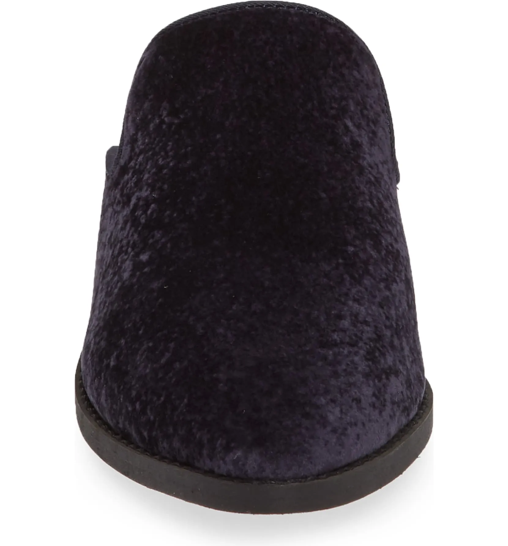 Skipper Midnight Blue Velvet Loafer Mule