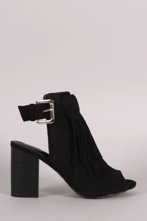 Smart design Rich selection Lounge Suede Heel Mule Peep Buckled Diva Toe Wild