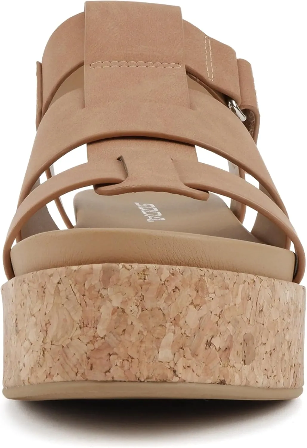 Soda “Amenda” ~ Women Round Toe Fisherman Platform Low Heel Wedge Sandal with Adjustable Ankle Strap