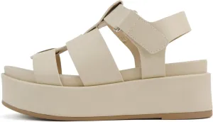 Soda “Amenda” ~ Women Round Toe Fisherman Platform Low Heel Wedge Sandal with Adjustable Ankle Strap