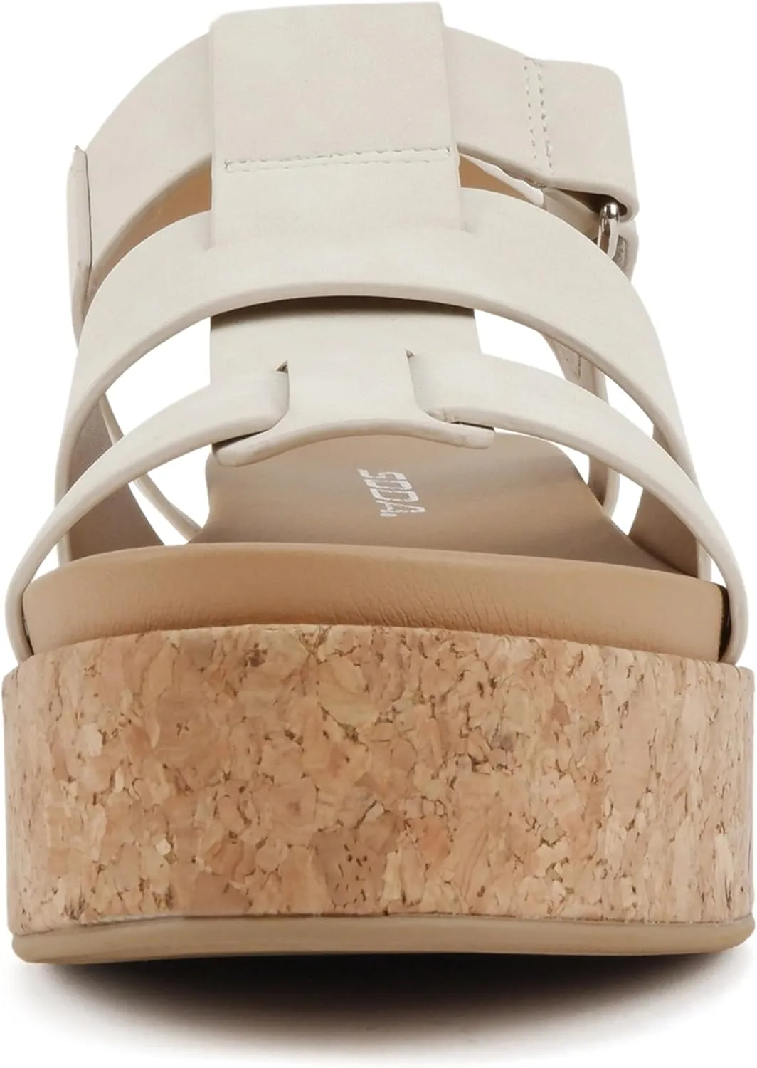 Soda “Amenda” ~ Women Round Toe Fisherman Platform Low Heel Wedge Sandal with Adjustable Ankle Strap