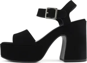 Soda Launch ~ Women Open Toe Ankle Strap Platform Chunky High Heeled Sandal