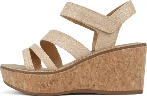 Soda “Sheet” ~ Women Round Toe Multi Strap Wedge Sandal