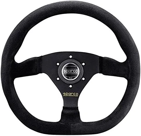 Sparco 015TRGS1TUV Steering Wheel (Strwhl L360 Ring Suede Black)