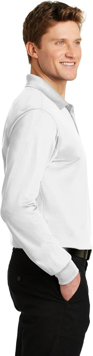 SPORT-TEK Men's Long Sleeve Micropique Sport Wick Polo