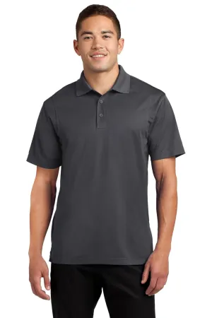 SPORT-TEK Men's Tall Micropique Sport Wick Polo LT Iron Grey