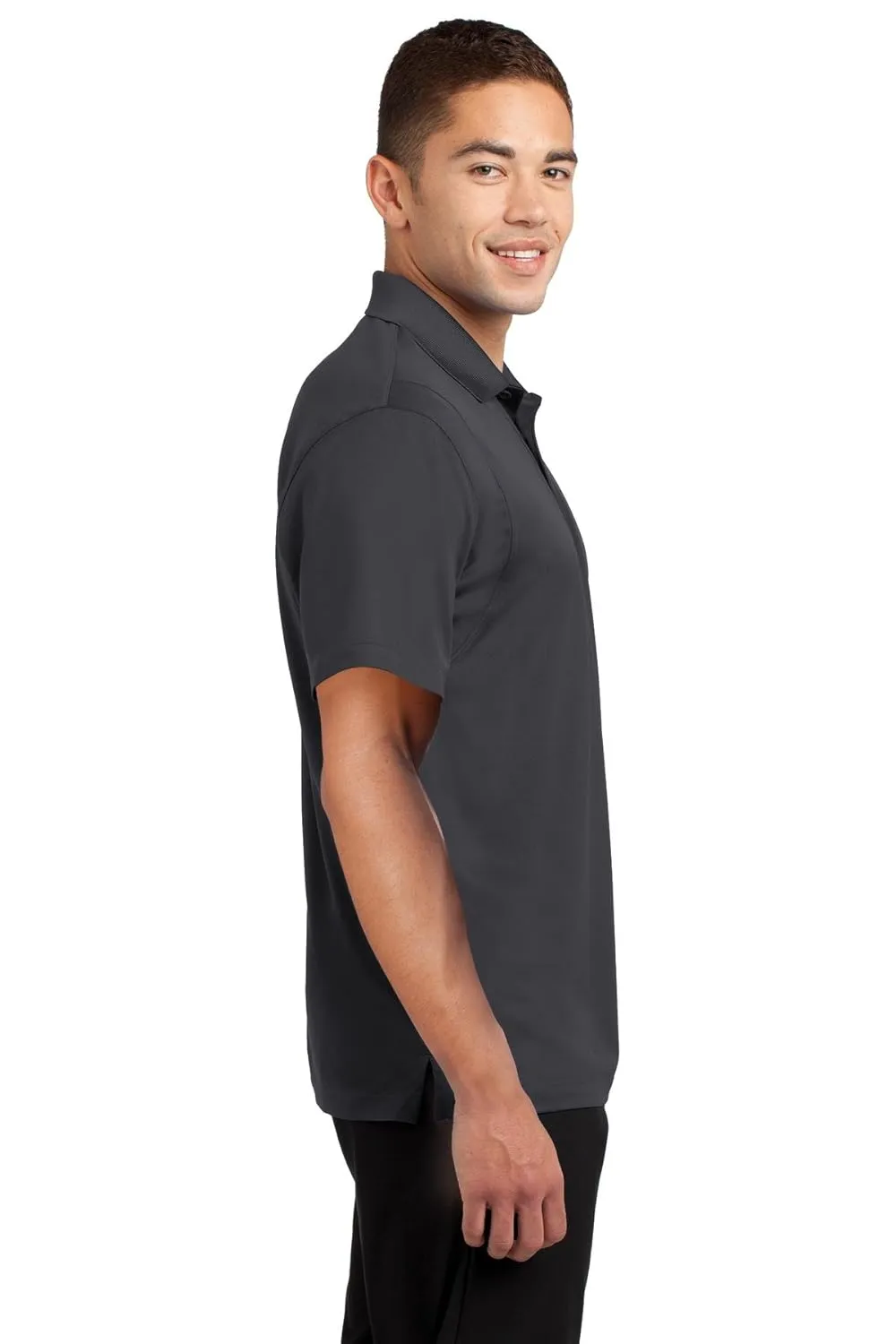 SPORT-TEK Men's Tall Micropique Sport Wick Polo LT Iron Grey