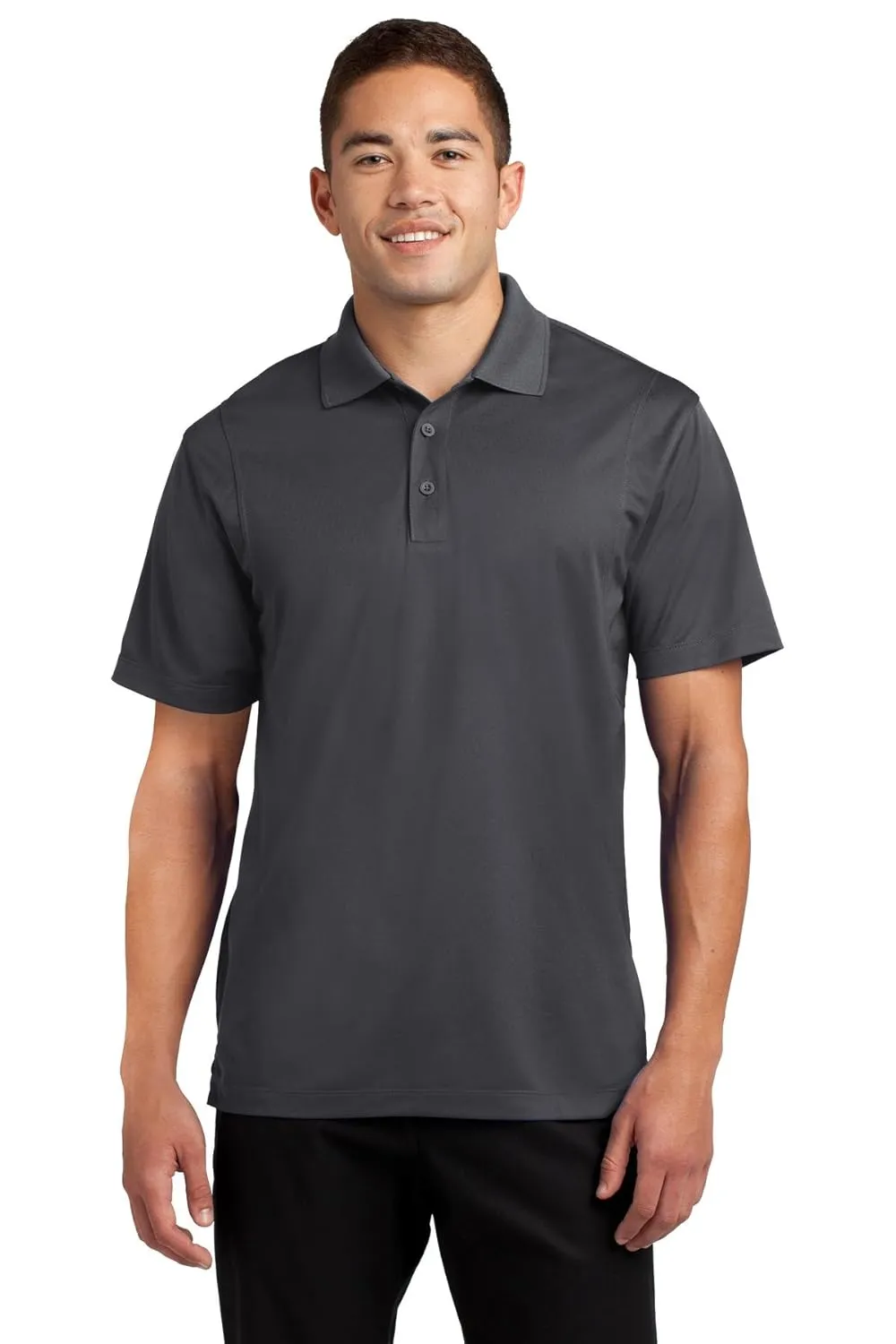 SPORT-TEK Men's Tall Micropique Sport Wick Polo LT Iron Grey