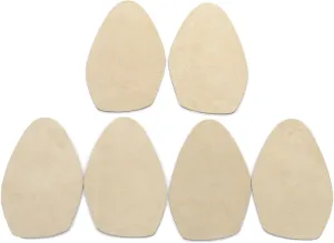 Stick-on suede soles for high-heeled shoes, with industrial-strength adhesive backing. Resole old dance shoes or convert your favorite heels to perfect dance shoes [SUEDE-LA-r02]