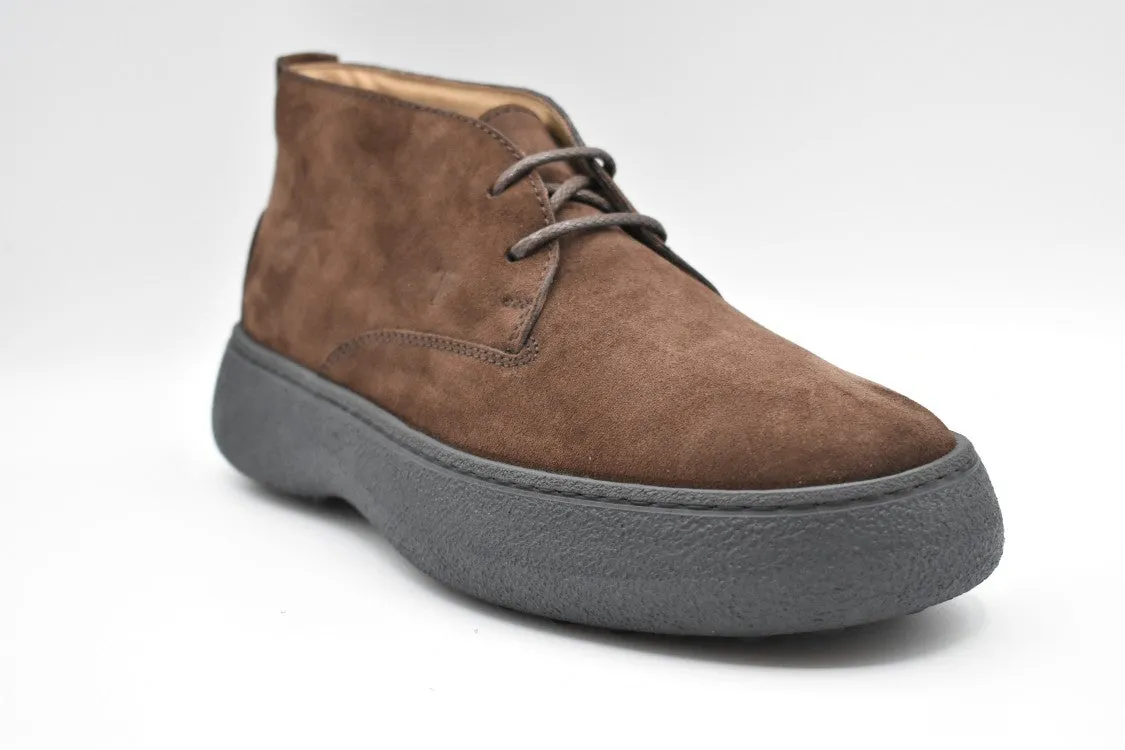 Suede Brown Flat Shoes