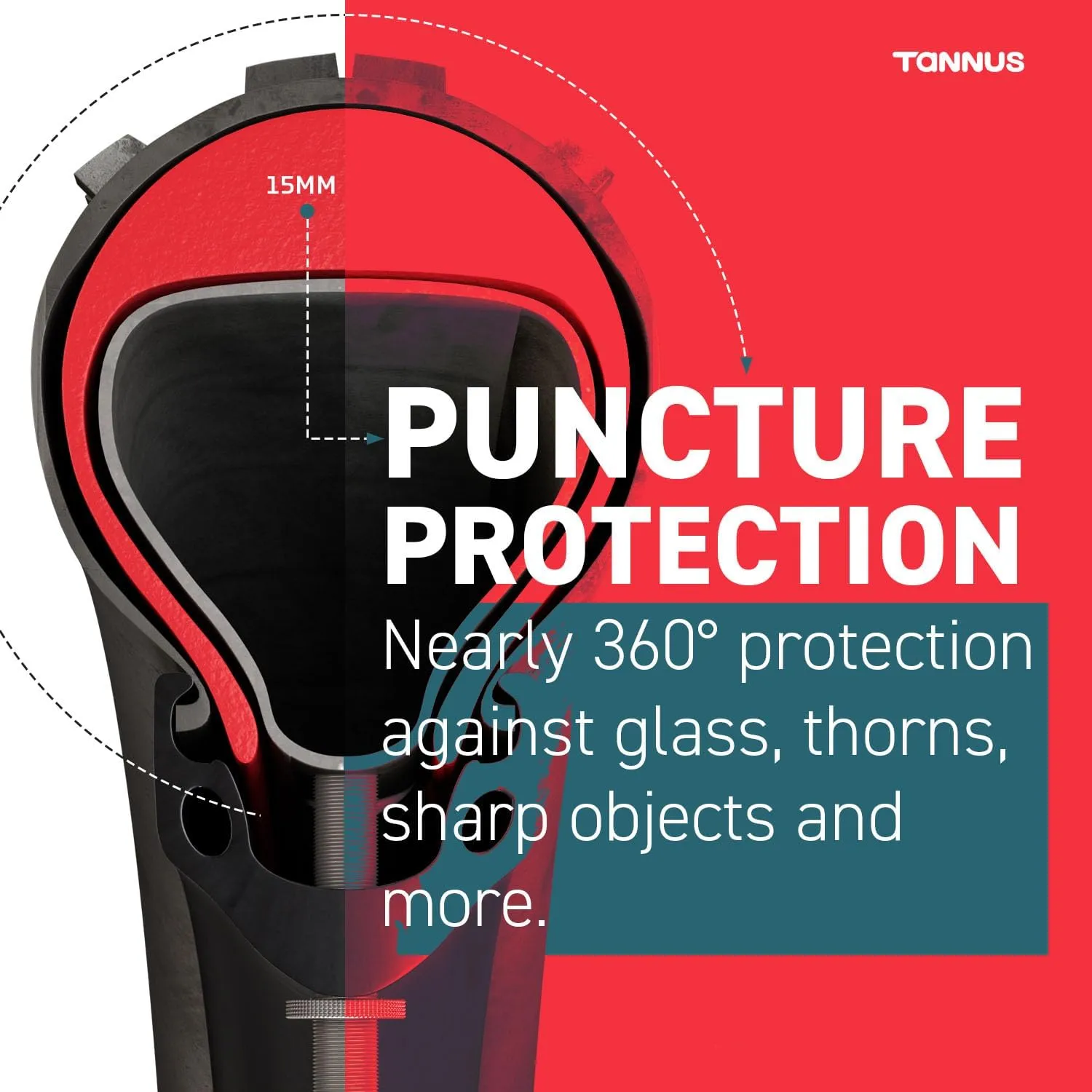 Tire Insert, No Flat Bike Tire Liner, Puncture Proof Bicycle Tube Protector, Stops Flats from Thorns and Goatheads Compatible with E-Bikes, Mountain Bikes, and More