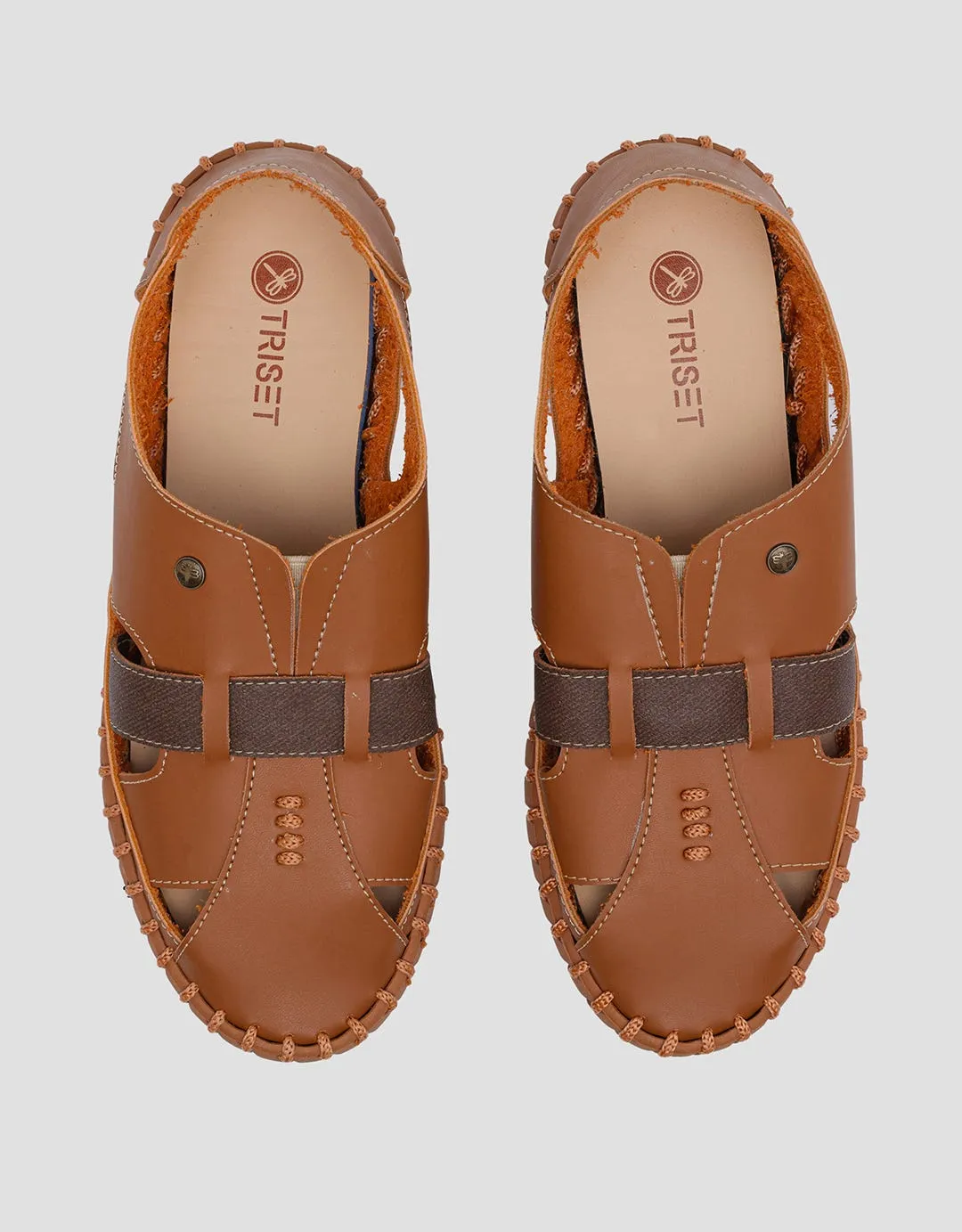 Triset Strap Color Contrast 2 Sepatu Loafer Wanita