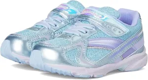 TSUKIHOSHI 3537 GLITZ Strap-Closure Machine-Washable Child Sneaker Shoe with Wide Toe Box and Slip-Resistant, Non-Marking Outsole - For Toddlers and Little Kids, Ages 1-8