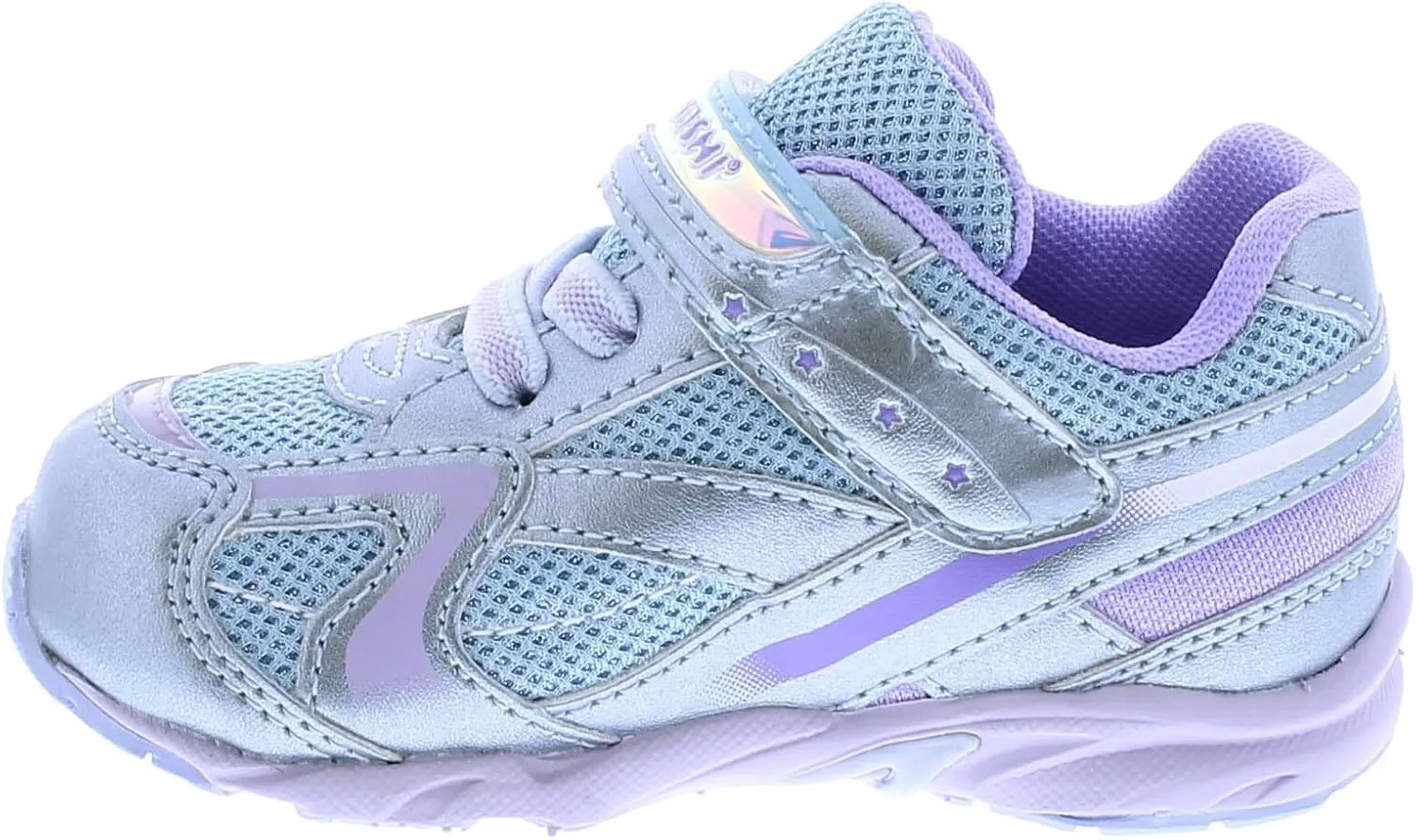 TSUKIHOSHI 3537 GLITZ Strap-Closure Machine-Washable Child Sneaker Shoe with Wide Toe Box and Slip-Resistant, Non-Marking Outsole - For Toddlers and Little Kids, Ages 1-8
