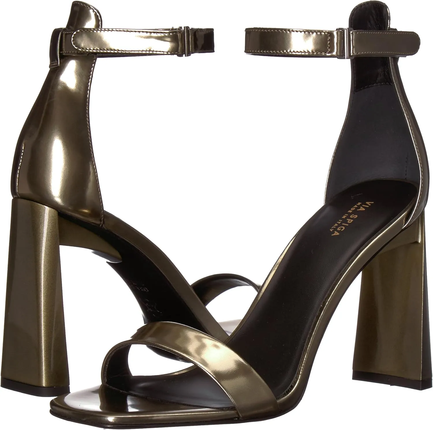 VIA SPIGA Women's Faxon Angular Heel Sandal Heeled