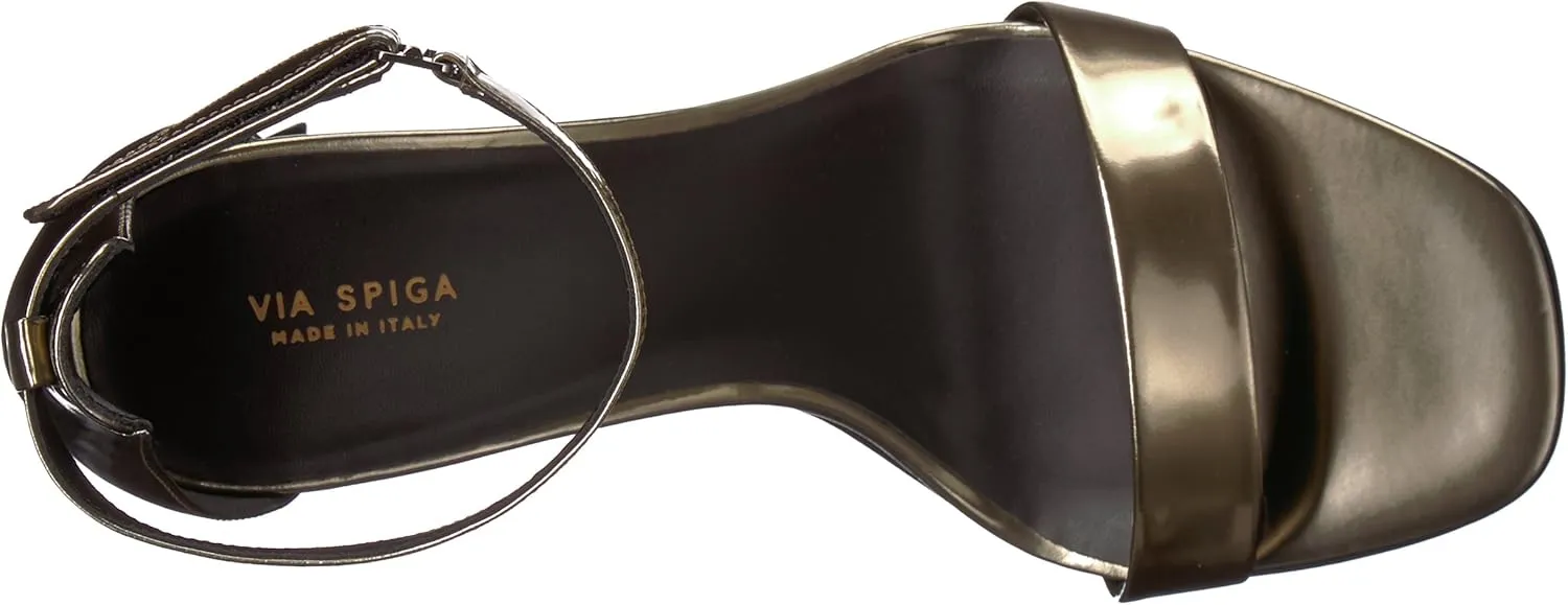 VIA SPIGA Women's Faxon Angular Heel Sandal Heeled