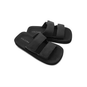 Volcom Women's Squared Platform Velcro Strap Slide Sandal