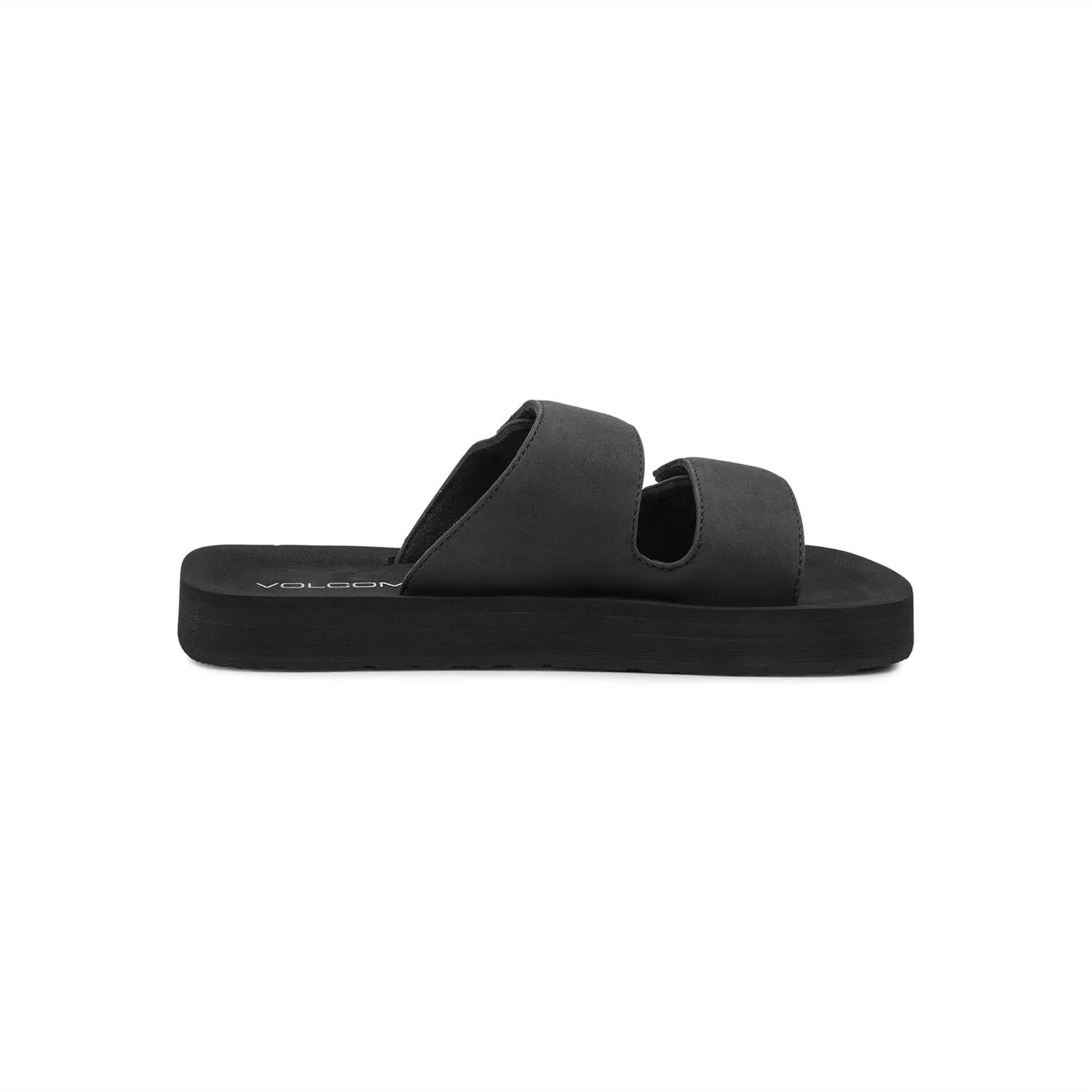 Volcom Women's Squared Platform Velcro Strap Slide Sandal