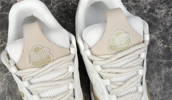 WHITE BEIGE SNEAKER VUITTON SKATE LOUIS LV Epic sale Clearance sale