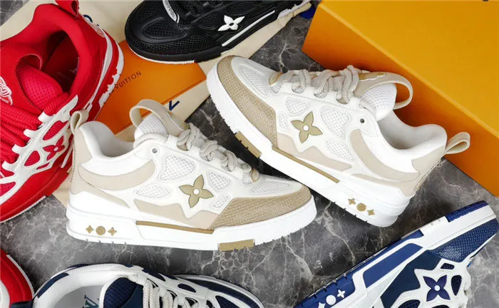 WHITE BEIGE SNEAKER VUITTON SKATE LOUIS LV Epic sale Clearance sale