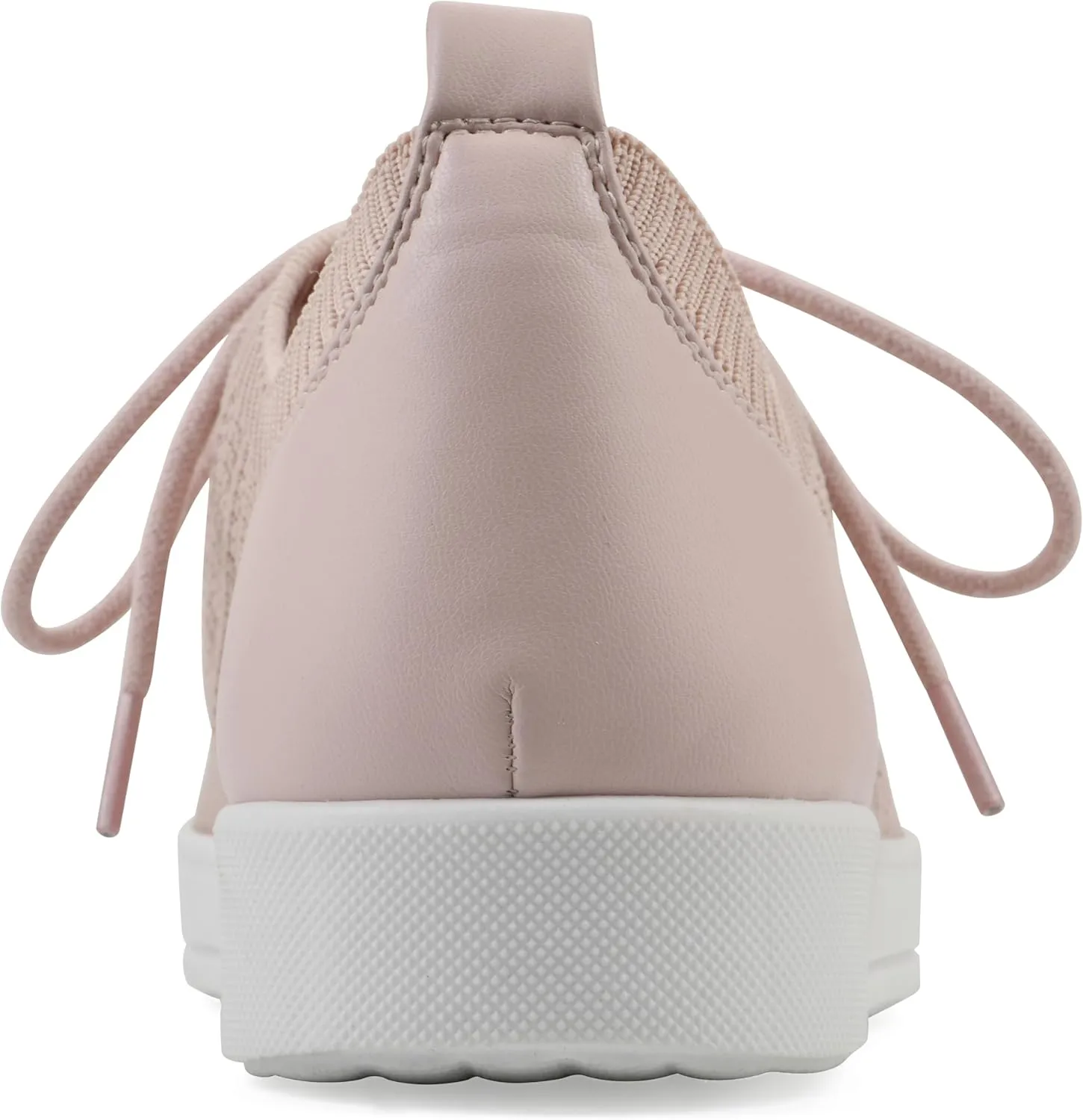 WHITE MOUNTAIN Women's Upscale Woven Knit Lace-Up Sneaker