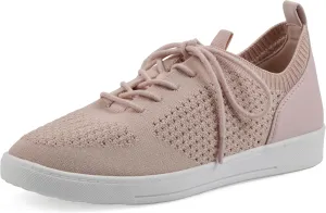 WHITE MOUNTAIN Women's Upscale Woven Knit Lace-Up Sneaker