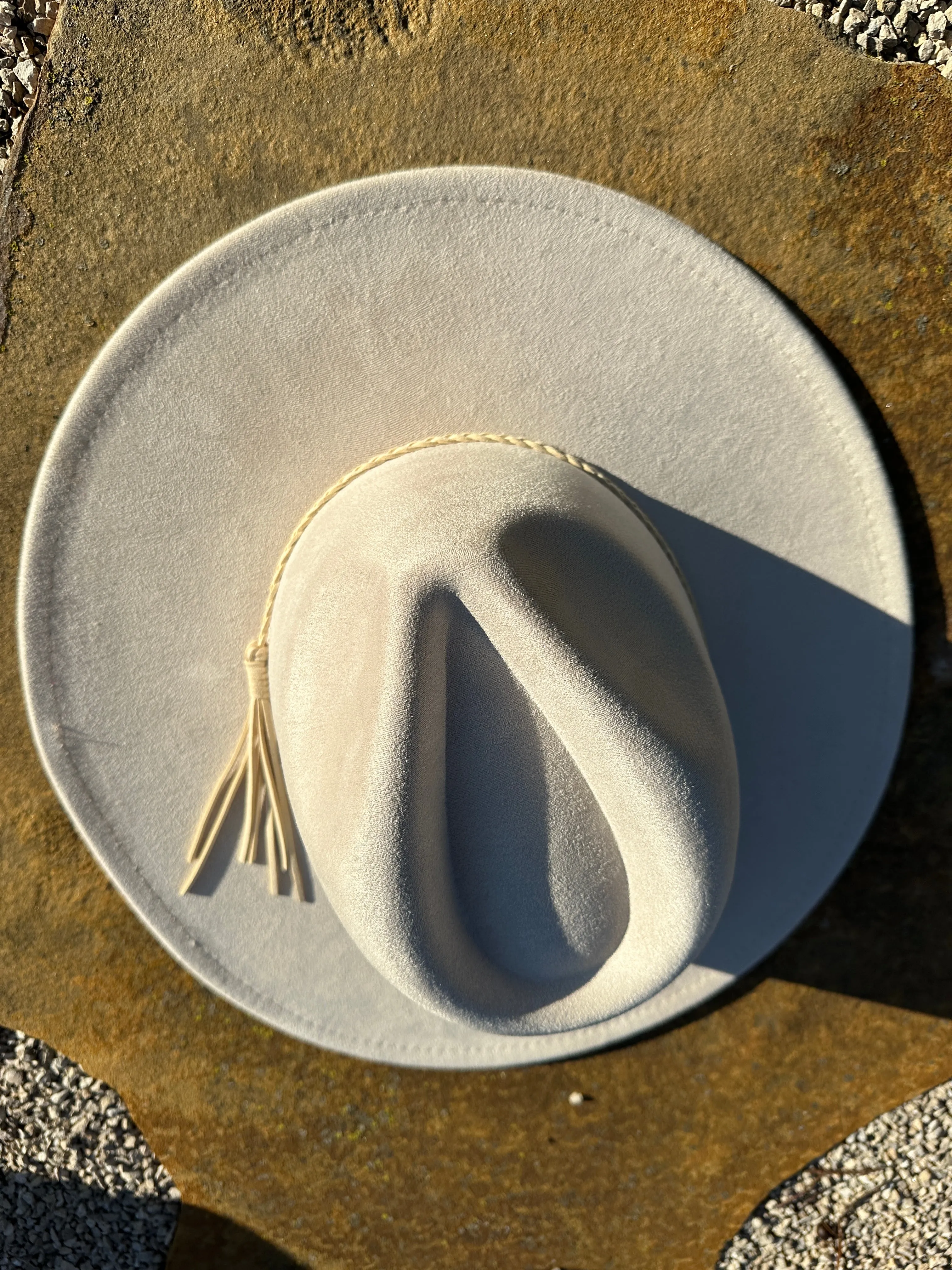 Wild and Free Flat Brim Hat - Ivory