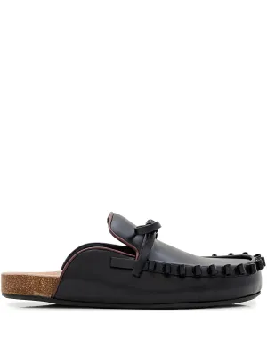 Womens Ruffle Loafer - Black