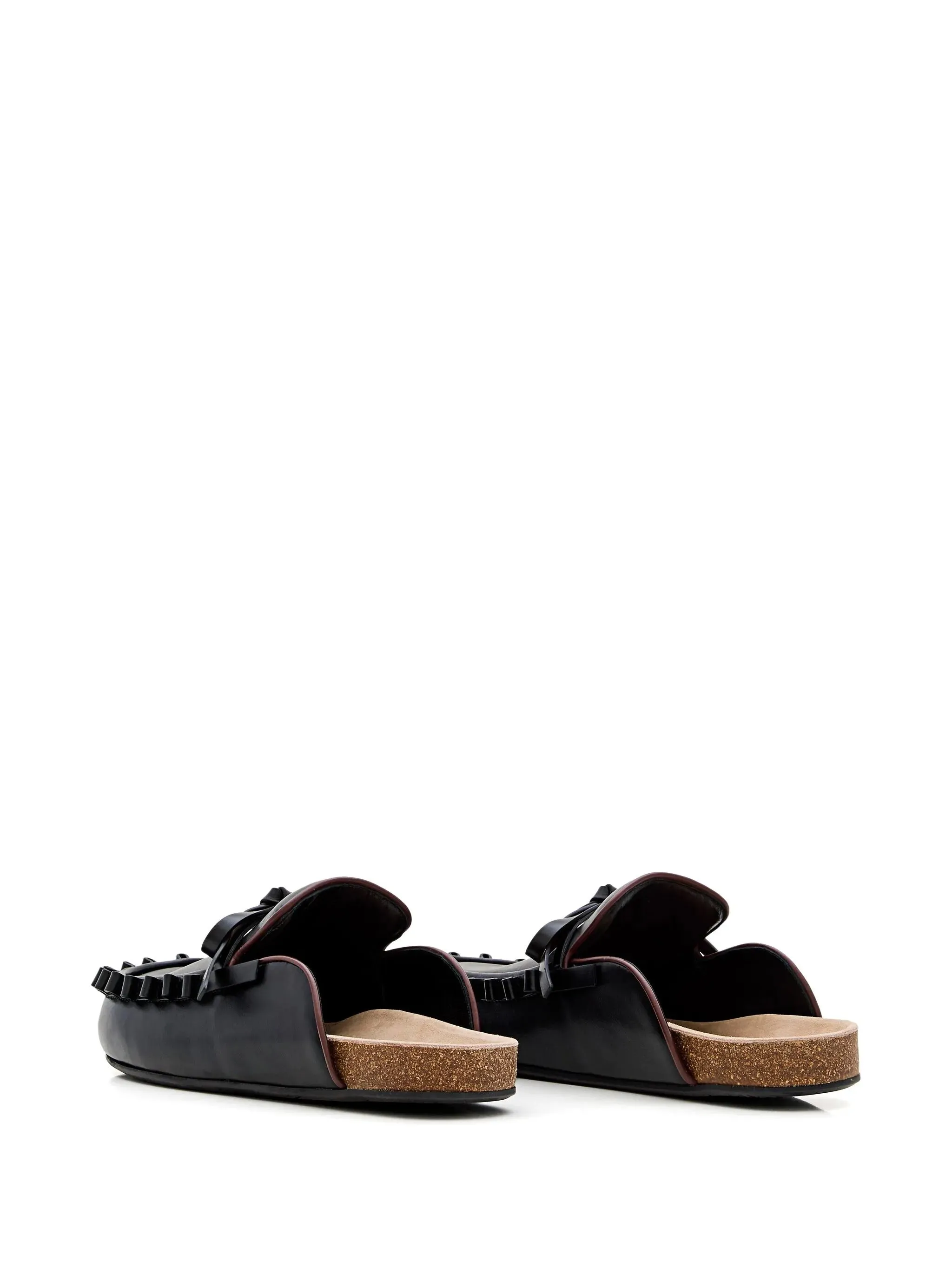 Womens Ruffle Loafer - Black