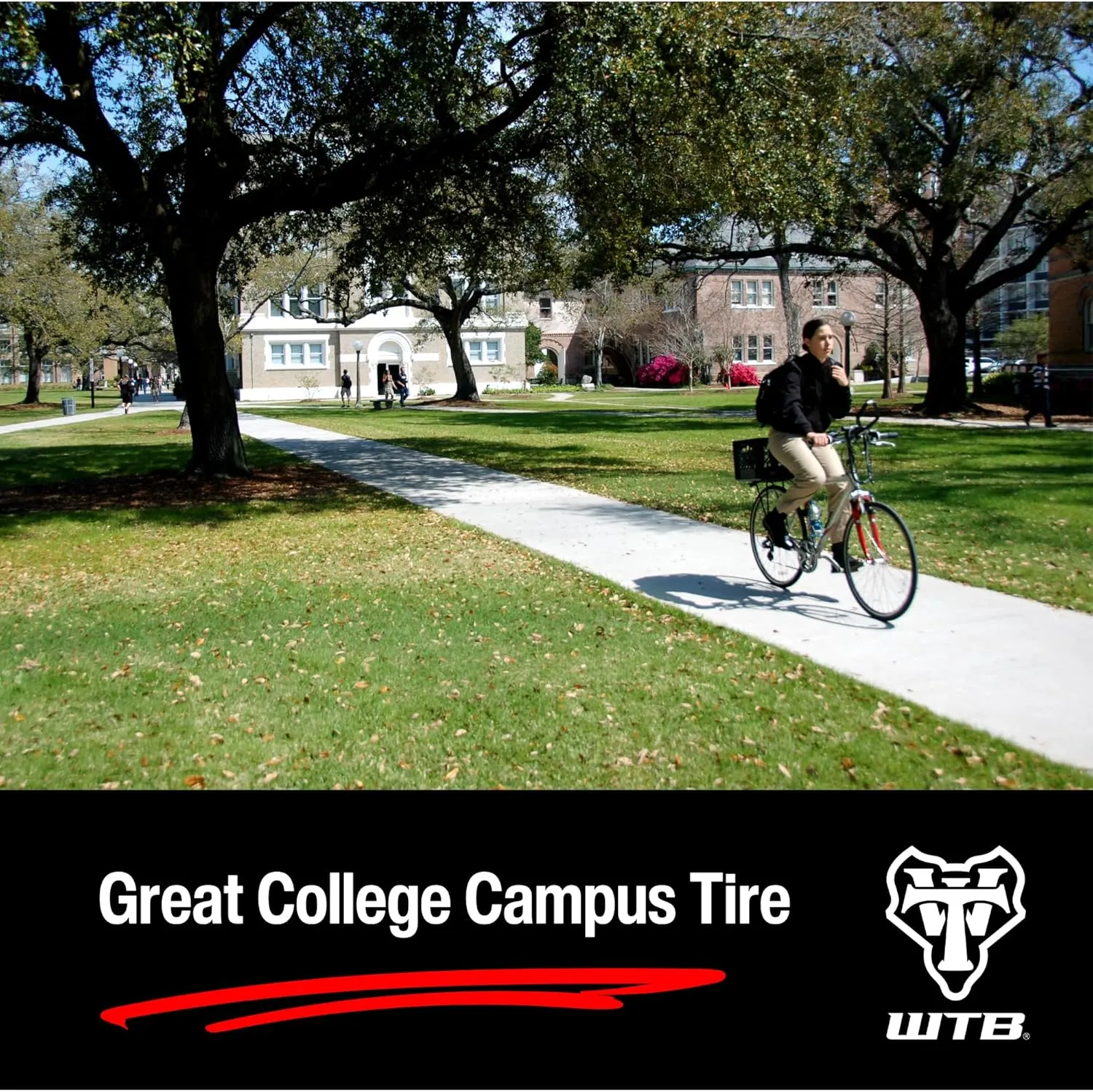 WTB ThickSlick Urban Wire Bead Bike Tire, 26", 29" and 700c Sizes, Optional Flat Guard, Black or White, Double Rubber for Longevity, Perfect Commute/Campus Tire, Slick Tread Design, Superior Traction