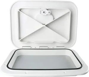 YaeMarine Marine Access Hatch Boat Deck Lid 10-5/8"x14-3/4" RV (270mm x 375mm) White