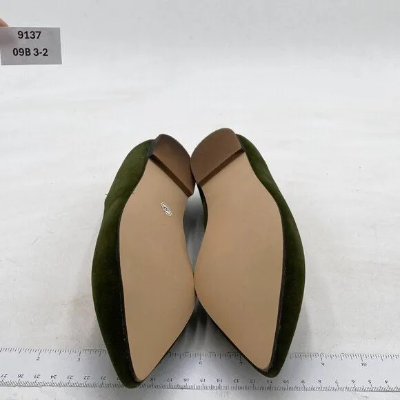YDN Comfortable Suede Flats Shoes Pointed Closed Toe Slip On Ballet Flats Poin